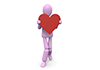 Heart Mark ｜ Women ｜ Love ――Personal Illustration ｜ Free Material