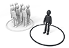 Majority ｜ Black and White ｜ Selection ――Personal Illustration ｜ Free Material