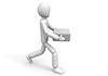 Carrying / Objects / Luggage-People Illustrations | Free Materials