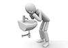 Wash your face ｜ Morning ｜ Bend over ――Personal illustration ｜ Free material
