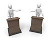 Discussion ｜ Election ｜ Speech ｜ Discussion ――Personal Illustration ｜ Free Material