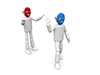 Say goodbye ｜ Mask ｜ Relationship ｜ Upper side ――Personal illustration ｜ Free material