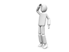 Peep ｜ Distant ｜ See ｜ Person ――Person Illustration ｜ Free Material