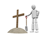 Grave ｜ Fill ｜ Cross ――Personal Illustration ｜ Free Material