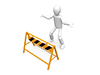 Dead end ｜ Puzzle ｜ Can't pass ――Personal illustration ｜ Free material