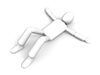 Tired ｜ Lying down ｜ Falling down ｜ Person-Person illustration ｜ Free material