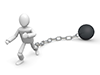 Weight ｜ Hammer ｜ Can't escape ｜ Person-Person illustration ｜ Free material