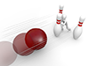 Hit a bowling ball-Personal illustration | Free material