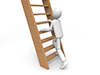 Climb the secret stairs-Personal illustrations | Free material