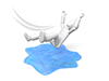 Person who slips and falls-Person illustration | Free material