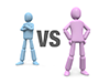 Man vs Woman-Personal Illustration | Free Material