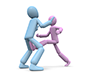 Woman attacking a key point-Personal illustration | Free material