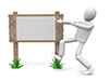 Please read the bulletin board-Personal illustrations | Free material
