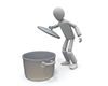 Remove the lid of the pot ｜ Pot lid and person ｜ Free illustration material ｜ Free download --People illustration ｜ Free material