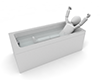 Relaxing in the bath ｜ Healing tiredness in the hot bath ｜ Free illustration ｜ Free image --Personal illustration ｜ Free material