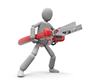 Pliers Man ｜ People who use pliers ｜ Free illustration material ｜ Commercial OK --Person illustration ｜ Free material
