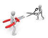 Scissors vs. pliers ｜ Battle without giving up ｜ Free illustration material ｜ Commercial OK --Personal illustration ｜ Free material