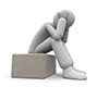 A crying person ｜ Holding his head ｜ Free illustration ｜ People's ――People illustration ｜ Free material