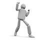 Grab the glory ｜ Guts pose person ｜ Illustration material ｜ Free material ――Person illustration ｜ Free material