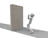 There is no way for me to walk ｜ Life stops ｜ Free illustrations ｜ Peoples ――People illustrations ｜ Free materials