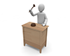 Handing down the judgment ｜ Referee falls ｜ Illustration material ｜ Free material ――Personal illustration ｜ Free material