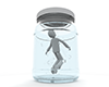 Drowning ｜ Life runs out ｜ Free illustration material ｜ Commercial OK --Personal illustration ｜ Free material