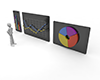 I love data ｜ People who love numbers ｜ Free illustrations ｜ Peoples-People illustrations ｜ Free materials