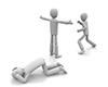 Frightened person ｜ Gentle person ｜ People who like bullying ――Personal illustration ｜ Free material