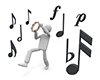 Rhythm ｜ Music ｜ Dancer ――Personal Illustration ｜ Free Material