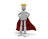 King ｜ Great person ｜ Become No. 1 ――Personal illustration ｜ Free material