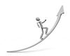 Aiming for heights ｜ Grades go up ｜ Salary goes up ――Personal illustrations ｜ Free material