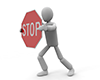 Please stop ｜ I can't pass from here ｜ Please stop --Personal illustration ｜ Free material