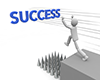 It's not easy to succeed ｜ Trap ｜ One step ahead is darkness ――Personal illustration ｜ Free material