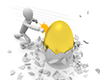Discover the golden egg ｜ Success is visible ｜ Make money ――Personal illustration ｜ Free material
